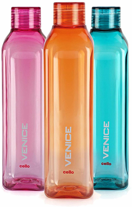 Set of 5 Details about   Cello Venice Plastic Bottle Set 1 Litre Assorted 