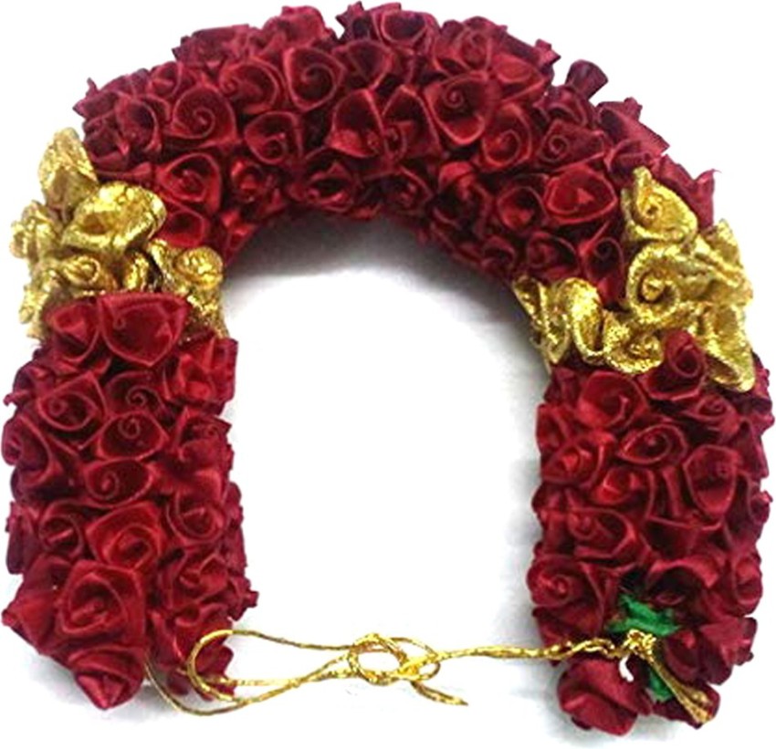 S Mark Bridal Flower Bun Hair Gajra Accessories For South Indian Wedding  Bun Price in India - Buy S Mark Bridal Flower Bun Hair Gajra Accessories  For South Indian Wedding Bun online