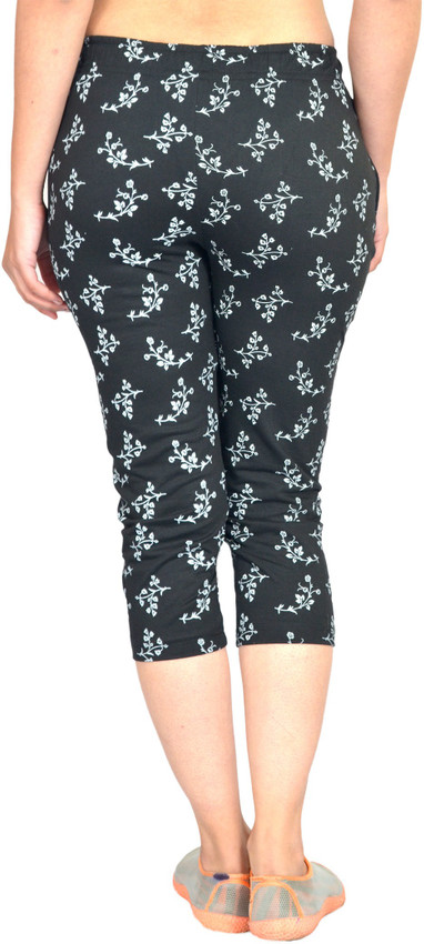 HARDIHOOD Women Black Capri - Buy Black 