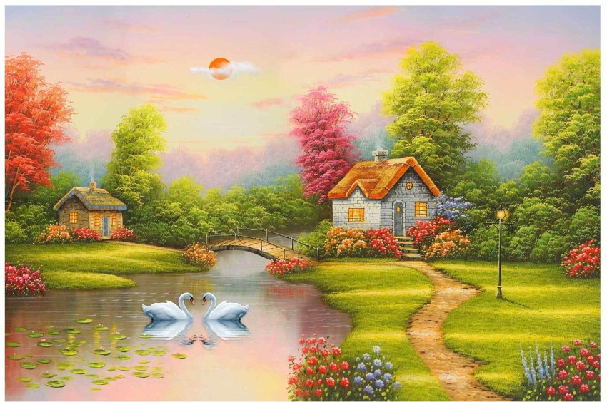 Art Amori Nature Multicolor Wallpaper Price in India - Buy Art Amori Nature  Multicolor Wallpaper online at 