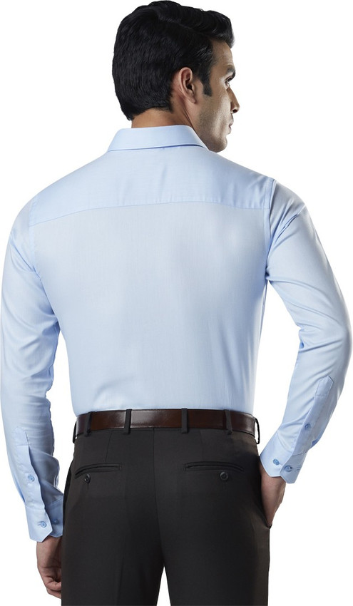 Raymond Men Solid Formal Light Blue 