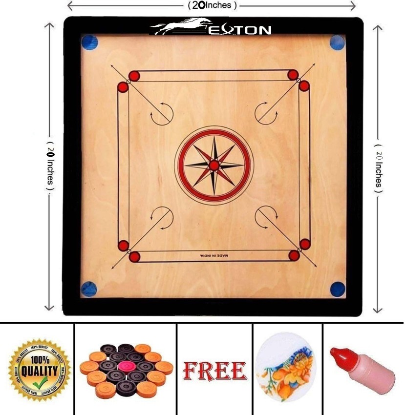 SST ACRYLIC CARROM COINS 3 cm,4mm Carrom Board Carrom Pawns Pack of 20