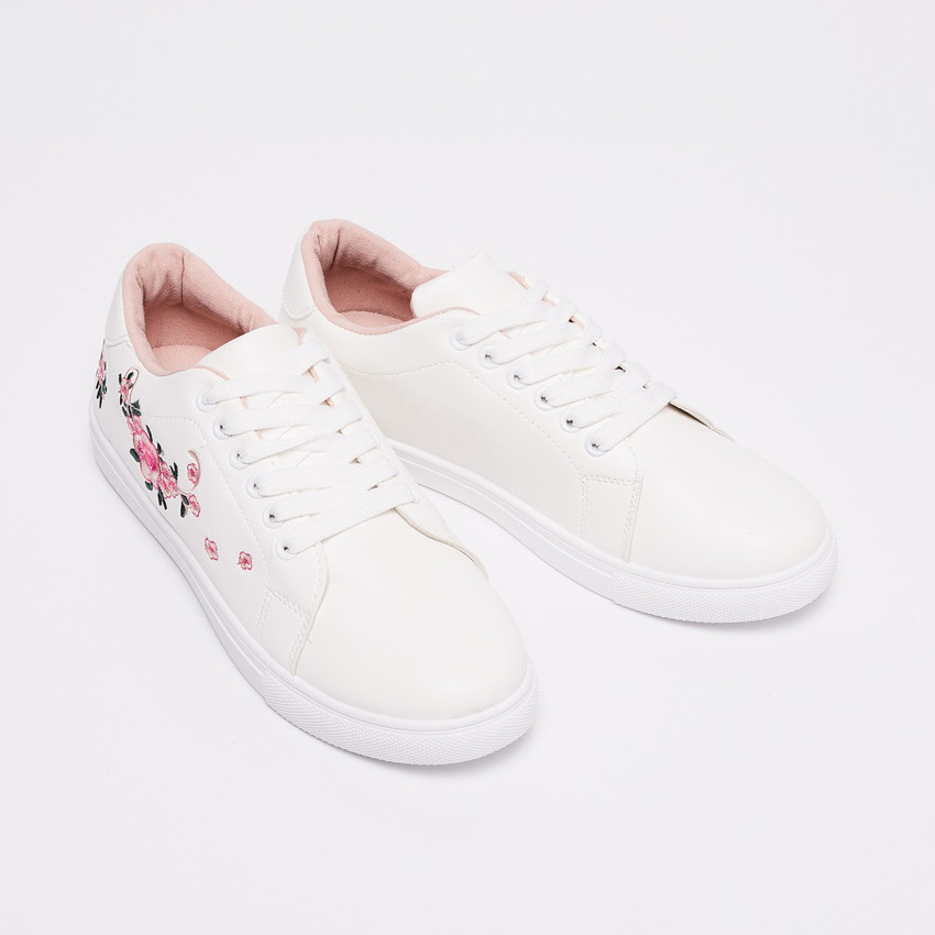 ginger white sneakers