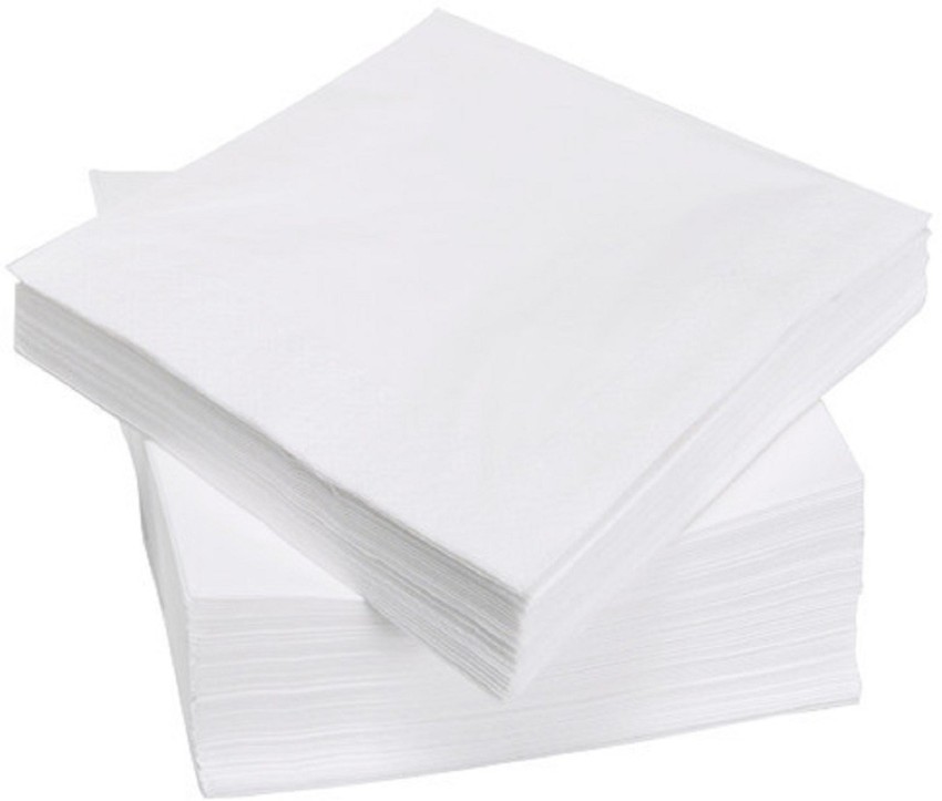 PAPER NAPKINS SOLID White  ~ PACK 20 PARTY SERVIETTES 33CMS 2PLY ~  NEW