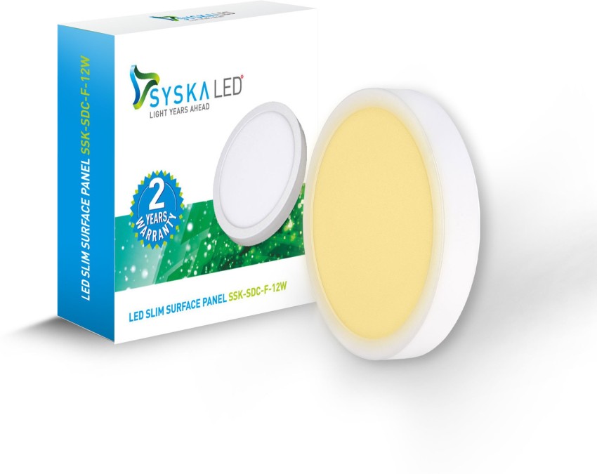 syska led surface mounted panel light