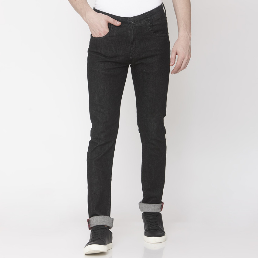 MUFTI Slim Men Black Jeans - Buy MUFTI 