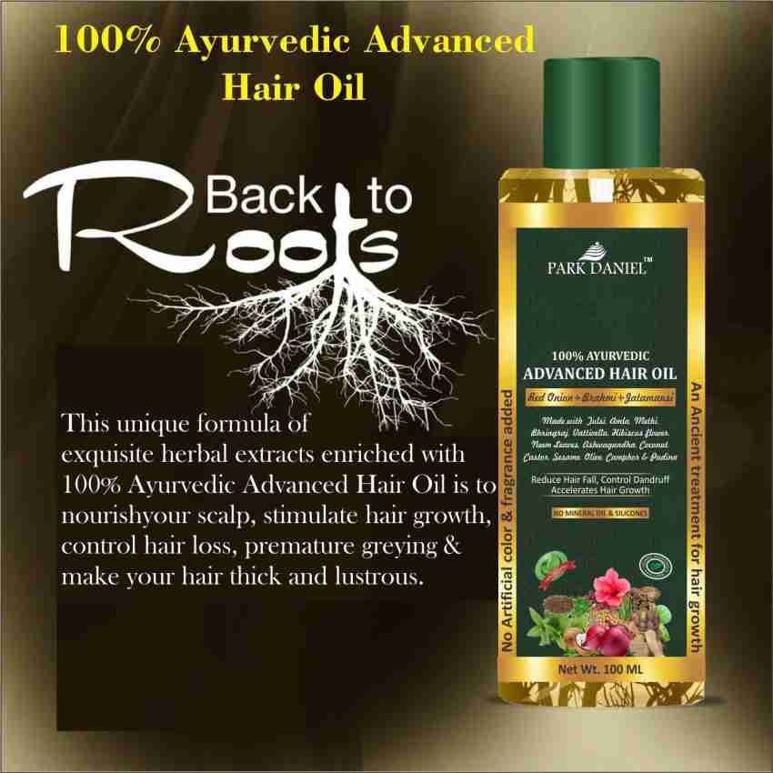 PARK DANIEL 100% Ayurvedic Advance Hair Oil- Enriched with Red Onion &  other 20 Natural Oils -For Fast Hair Growth & to Reduce Hair fall(100 ml)  Hair Oil - Price in India,