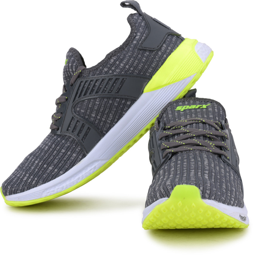 Sparx Men SM-468 Grey Fluorescent Green 