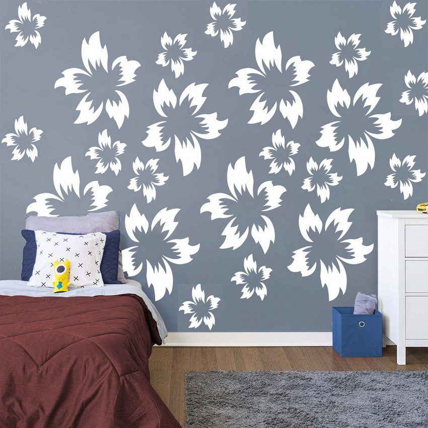 Shine Interiors Si 308 Reusable Wall Painting Stencil For Home