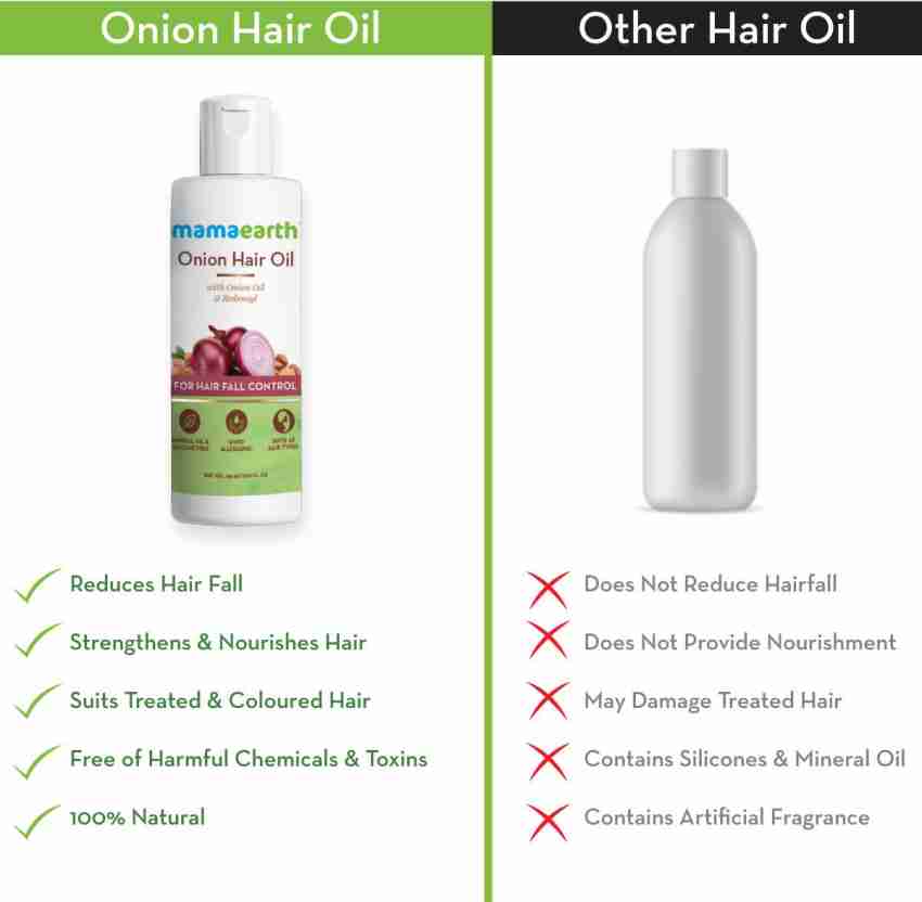 MamaEarth Onion Oil for Hair Regrowth & Hair Fall Control Pack of 2 Hair Oil  - Price in India, Buy MamaEarth Onion Oil for Hair Regrowth & Hair Fall  Control Pack of