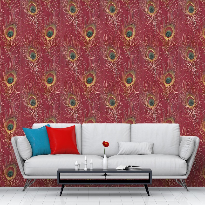 WallMall Decorative Red Wallpaper Price in India - Buy WallMall Decorative  Red Wallpaper online at 