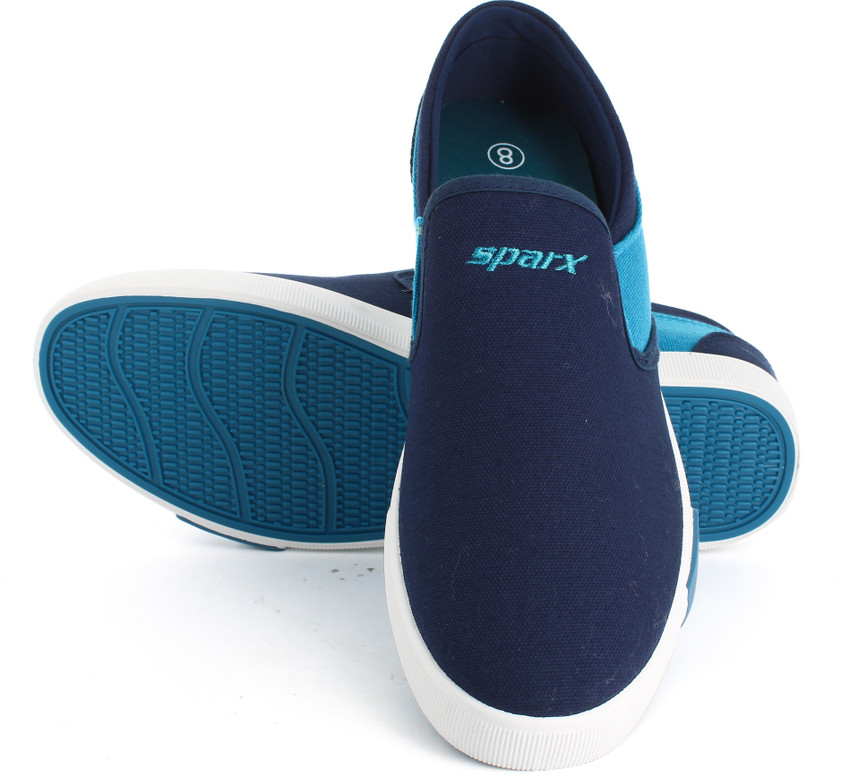 Sparx Men SM-489 Navy Blue White Slip 