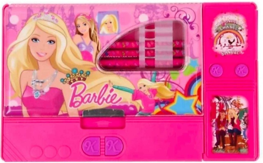  | haven's treasure Barbie cartoon Art Plastic Pencil Box Geometry  Box -