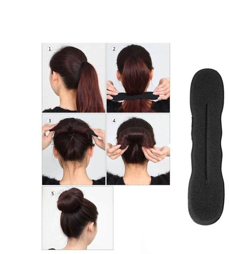 Buy Fibre Hair Volumizer Banana Bumpits Puff Maker Hairstyle Accessory  Black Set of 3 Piece Online  Get 55 Off