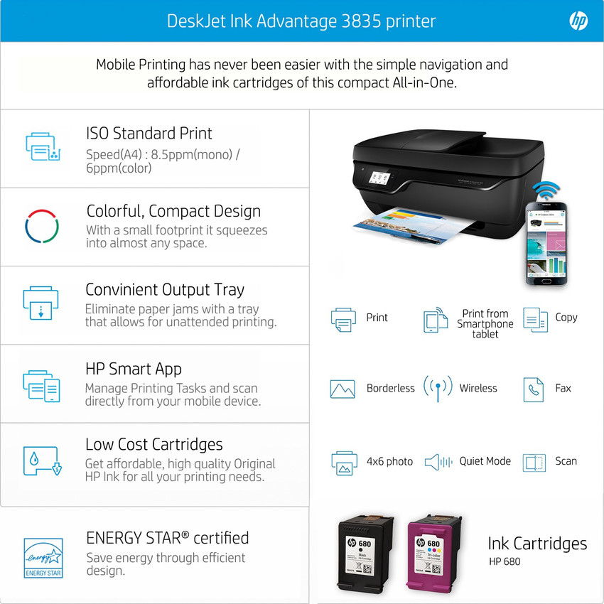 HP DeskJet Ink Advantage 3835 All-in 