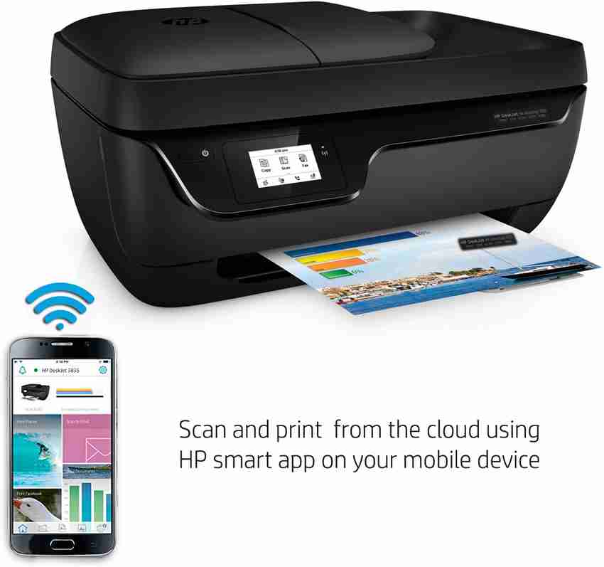 HP DeskJet Ink Advantage 3835 All-in-One Multi-function WiFi ...