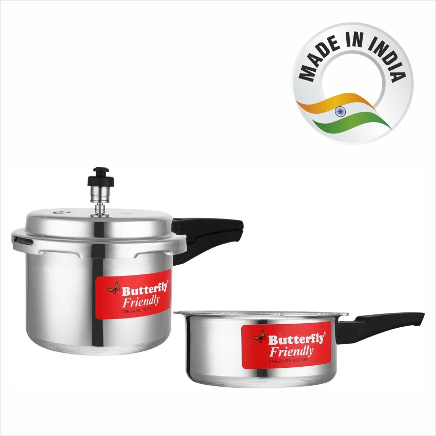 butterfly friendly 5 l induction bottom pressure cooker