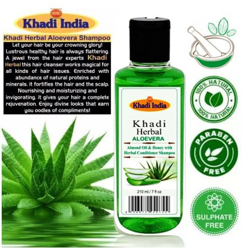 Khadi Herbal Aloevera Cleanser shampoo Men & Women (210 ml) - Price in  India, Buy Khadi Herbal Aloevera Cleanser shampoo Men & Women (210 ml)  Online In India, Reviews, Ratings & Features 