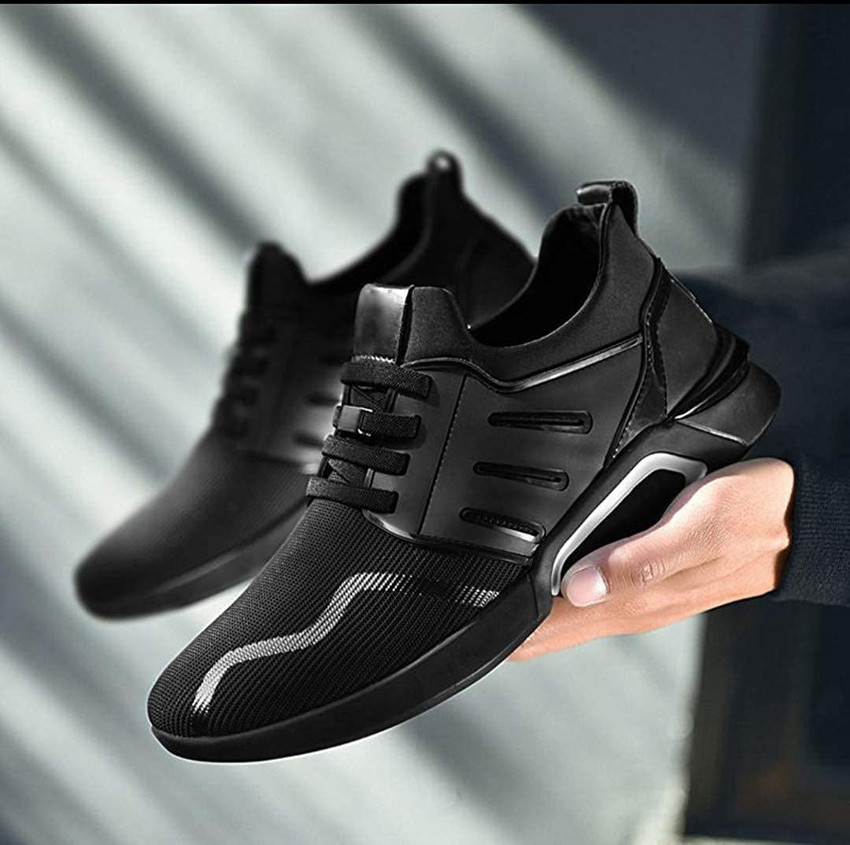 Black Sports Running shoes for Men 