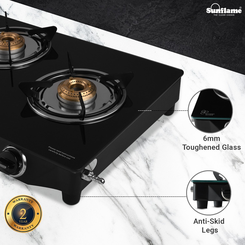 sunflame diamond 3 burner