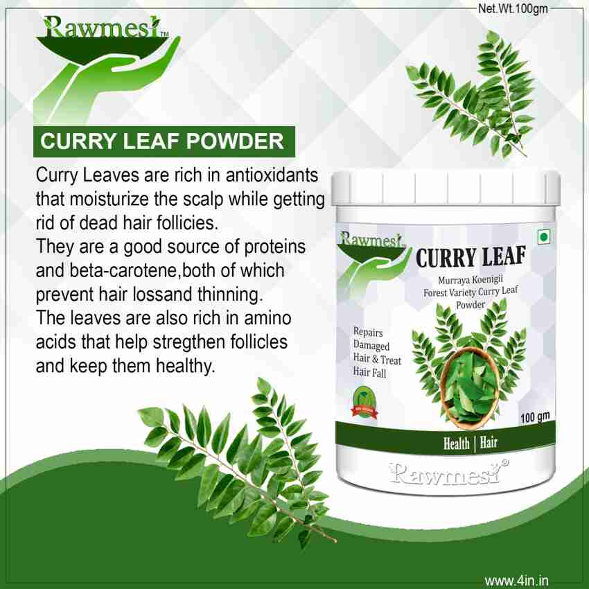 Rawmest Organic Curry Leaves Powder (Kadi Patta) powder 200gm Price in  India - Buy Rawmest Organic Curry Leaves Powder (Kadi Patta) powder 200gm  online at 