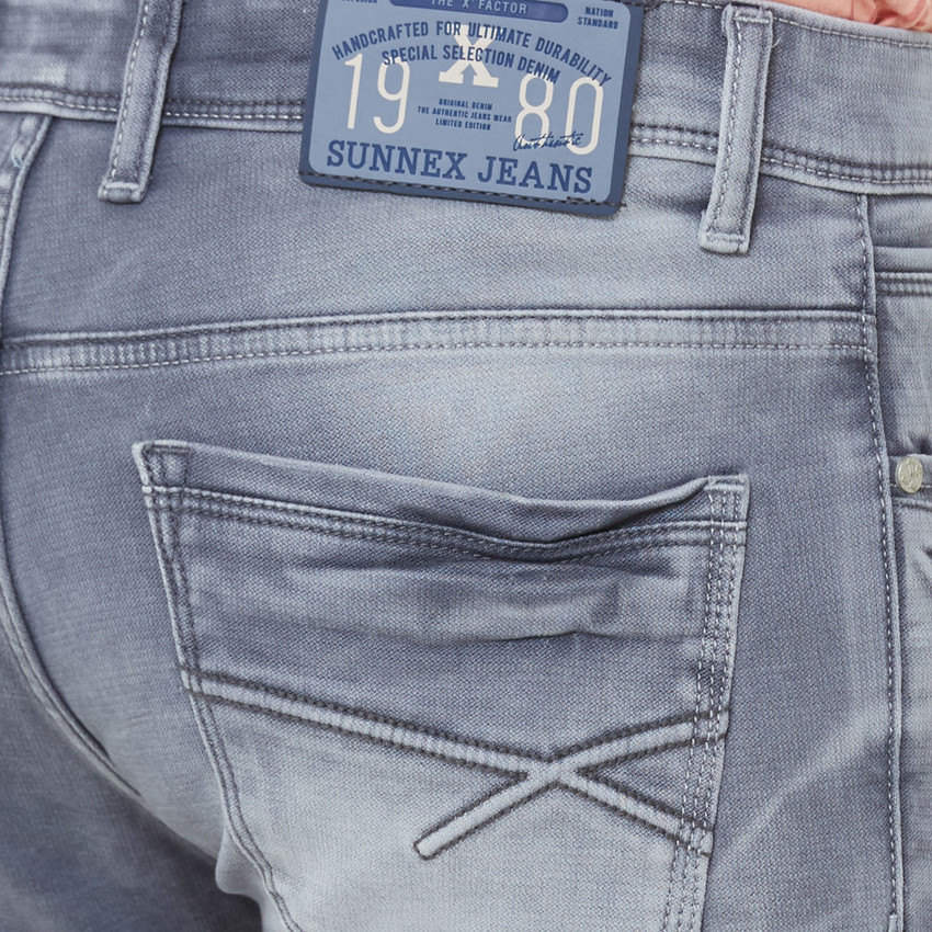 Sunnex Slim Men Grey Jeans - Buy Sunnex 