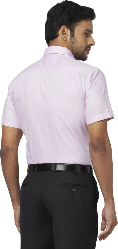 PARK AVENUE Men Solid Formal Red Shirt 