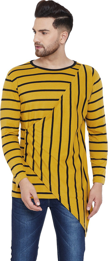 Buy HYPERNATION Striped Men Round Neck 