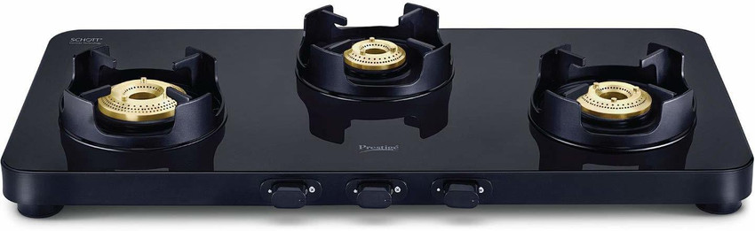prestige glass stove 3 burner