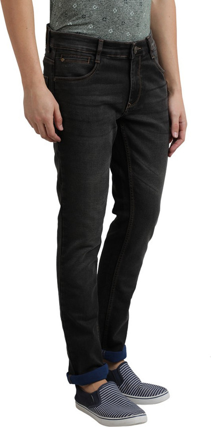 PARX Tapered Fit Men Black Jeans - Buy 