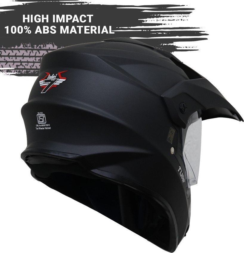 Matt Midnight Black Motorbike Helmet 