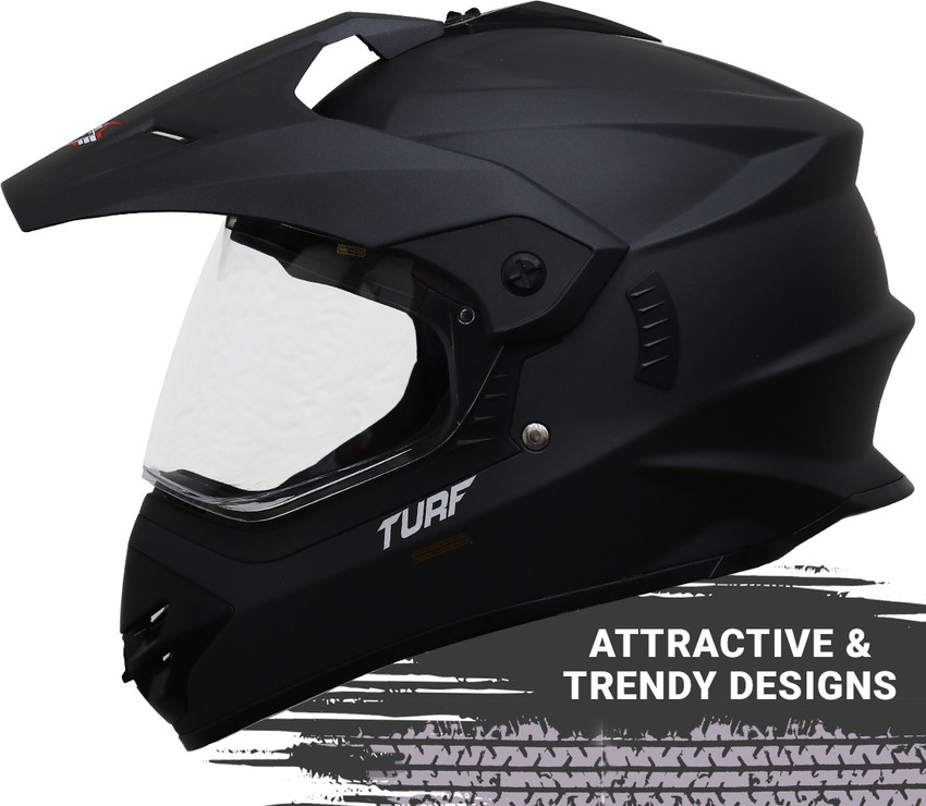 Matt Midnight Black Motorbike Helmet 