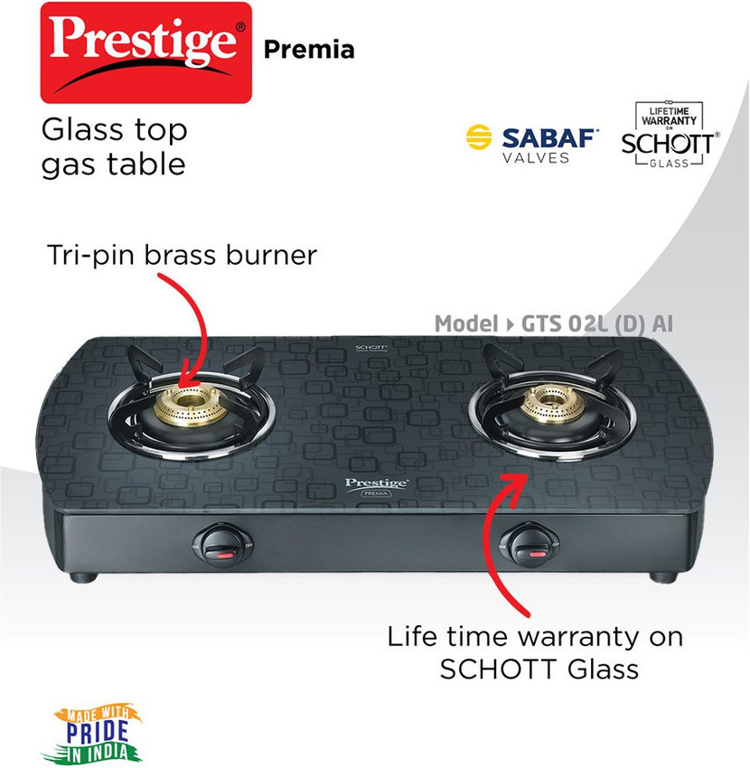 prestige premia schott 3 burner
