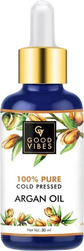 GOOD VIBES Argan 100% Pure Coldpressed Carrier Oil Hair Oil - Price in  India, Buy GOOD VIBES Argan 100% Pure Coldpressed Carrier Oil Hair Oil  Online In India, Reviews, Ratings & Features 