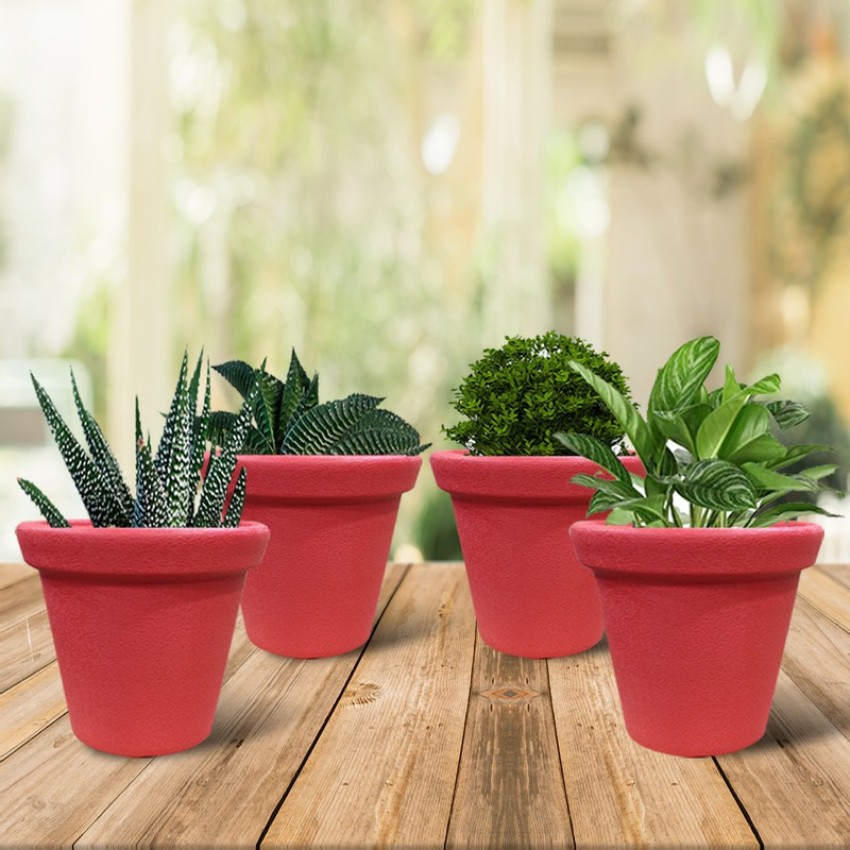 Maali 9 inch Plastic Plant pots for Home and Office - Flower Pots for  Living Room - Planters for Indoor and Outdoor Plant Container Set Price in  India - Buy Maali 9