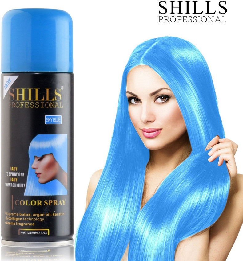 Shills Professional Temporary Hair Color Spray (Pack Of 2) , Sky Blue, Black - Price in India, Buy Shills Professional Temporary Hair Color Spray (Pack Of 2) , Sky Blue, Black Online Shills Professional Temporary Hair Color Spray (Pack Of 2) , Sky Blue, Black - Price in India, Buy Shills Professional Temporary Hair Color Spray (Pack Of 2) , Sky Blue, Black Online