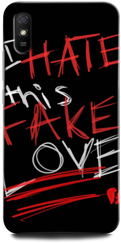Grafiqe Back Cover For Redmi 9i Mzb0815in I Hate Fake Love Attitude Singal Boy Hate Love Grafiqe Flipkart Com