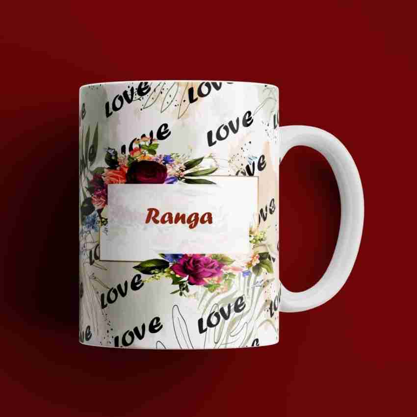 Beautum Love Ranga Romantic Name White Ceramic Coffee Best Gift For Loved  Ones Model No:BLVNM016888 Ceramic Coffee Mug Price in India - Buy Beautum  Love Ranga Romantic Name White Ceramic Coffee Best