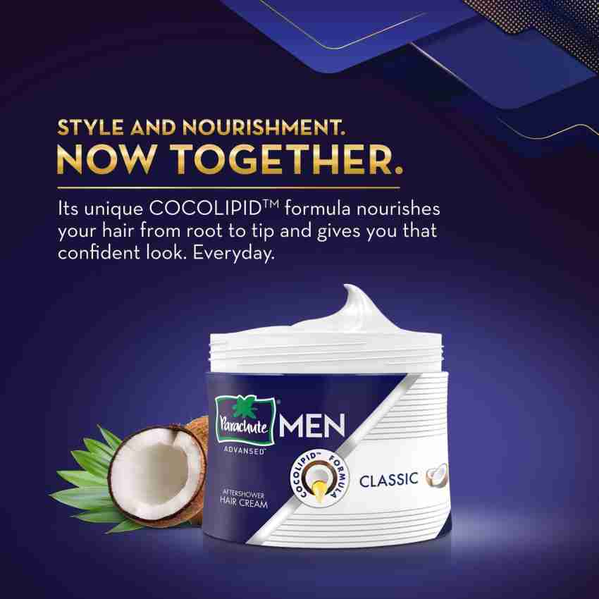Parachute Men Classic After Shower Hair Cream With Coconut Oil[100 gm X3]  Hair Cream - Price in India, Buy Parachute Men Classic After Shower Hair  Cream With Coconut Oil[100 gm X3] Hair