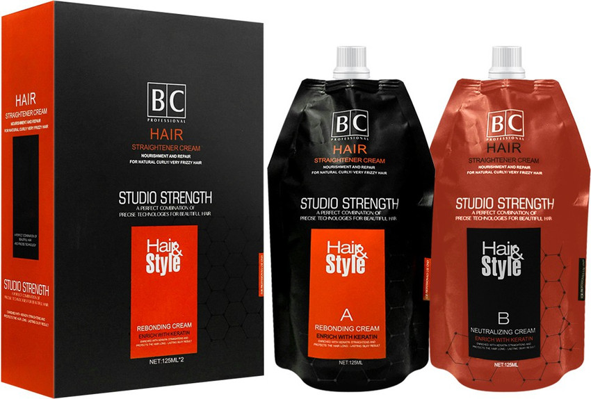 Berina Professional Hair Straightening Cream with (A) Rebonding Cream,125ml and (B)Neutralizing Cream,125ml Enriched with Keratin, Straightens and Protects the Hair, Long- Lasting Silky result, 125ml each For Nourishment and Repair for Natural Berina Professional Hair Straightening Cream with (A) Rebonding Cream,125ml and (B)Neutralizing Cream,125ml Enriched with Keratin, Straightens and Protects the Hair, Long- Lasting Silky result, 125ml each For Nourishment and Repair for Natural