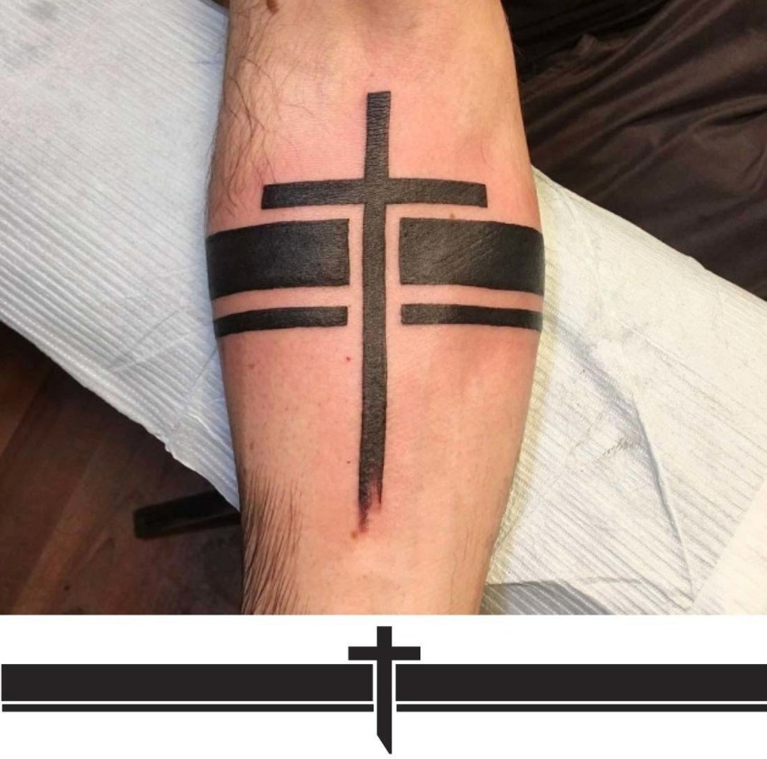 voorkoms Armband Cross Tattoo Waterproof Men and Women Temporary Body Tattoo  - Price in India, Buy voorkoms Armband Cross Tattoo Waterproof Men and  Women Temporary Body Tattoo Online In India, Reviews, Ratings