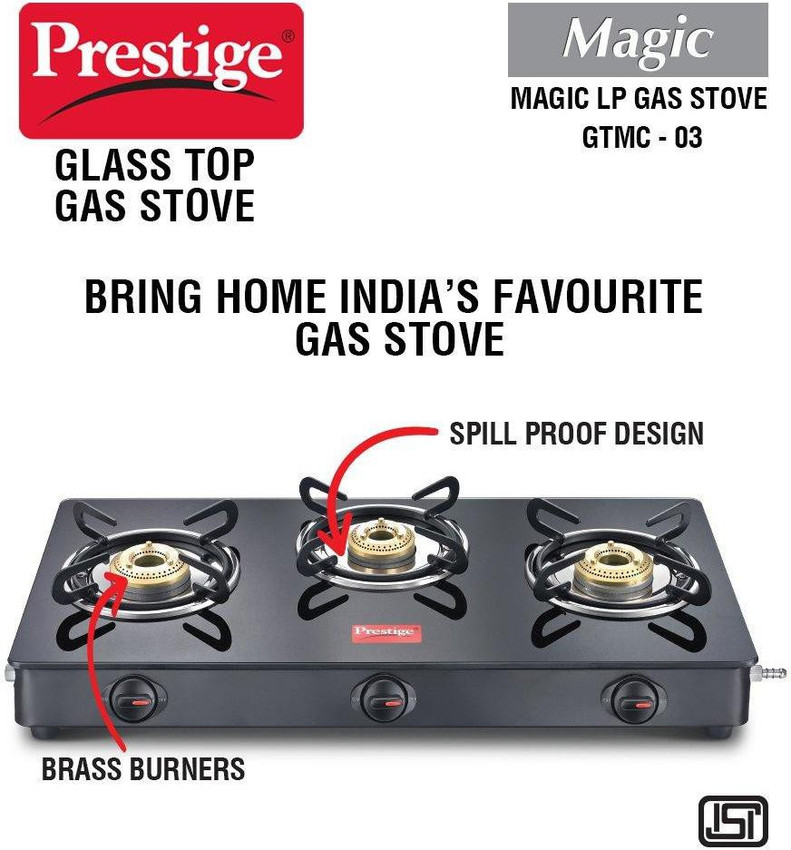 prestige glass stove price
