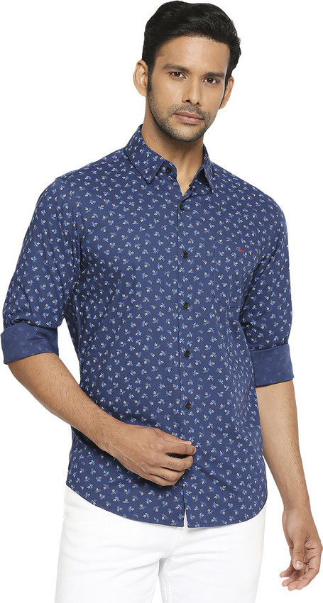 Buy MUFTI Men Printed Casual Dark Blue 