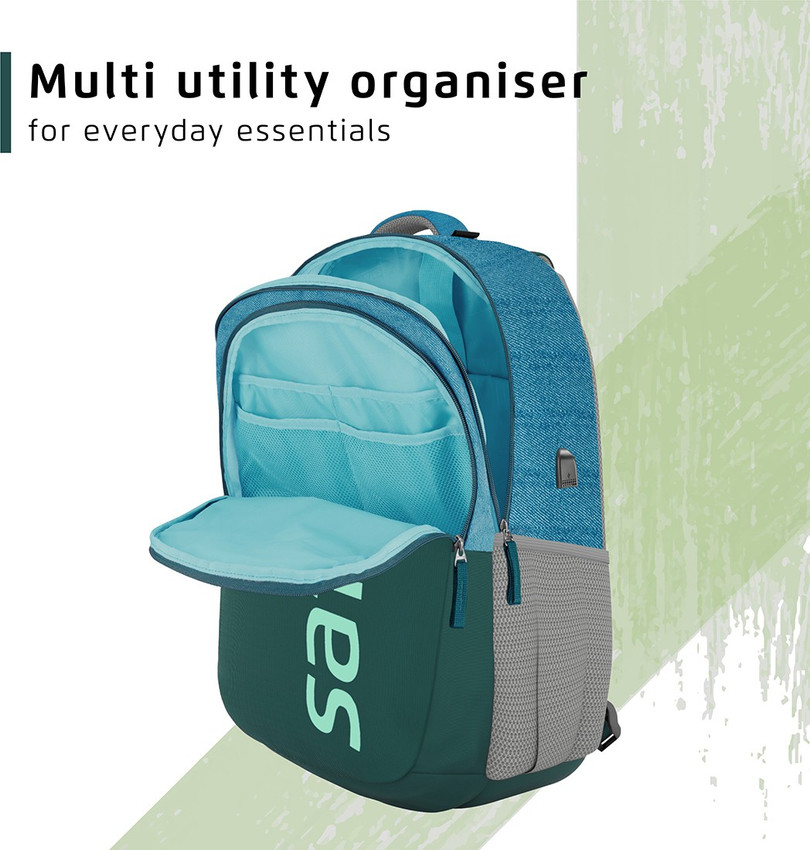 SAFARI SPREEUSB 19 CASUAL BACKPACK BLUE 