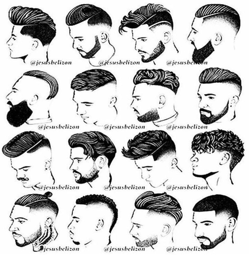 salon wall Poster Man Hair Style Combo 6 Pack Paper Print - Personalities  posters in India - Buy art, film, design, movie, music, nature and  educational paintings/wallpapers at 