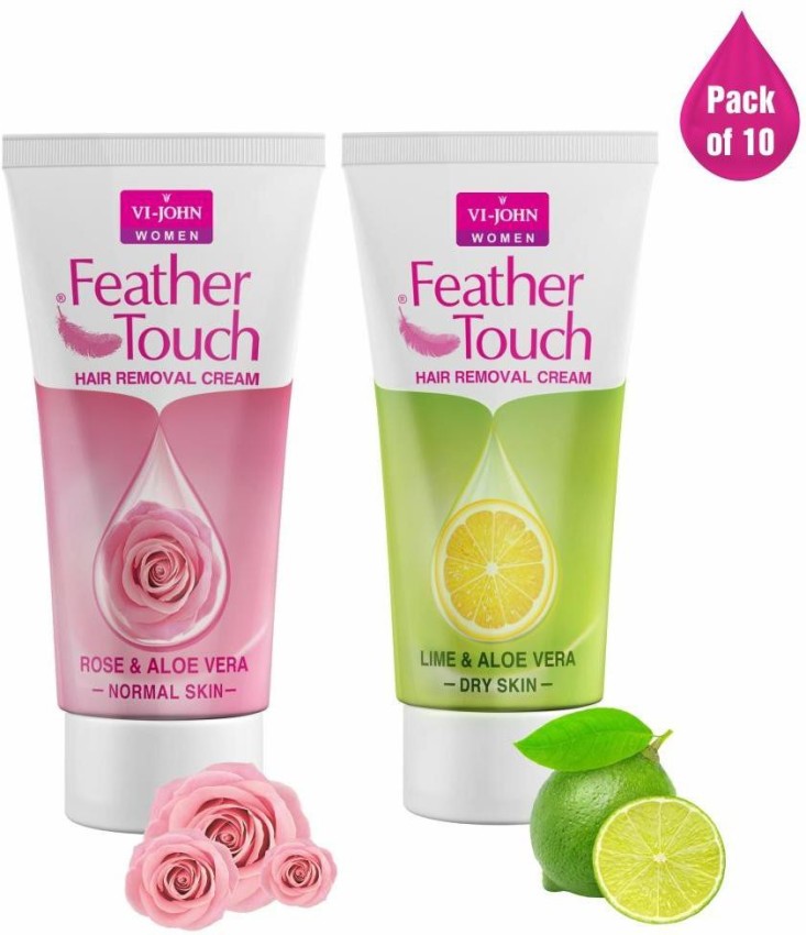Buy VIJOHN Feather Touch Hair Removal CreamLime flavour For Women set  of 6 pcs Online  279 from ShopClues
