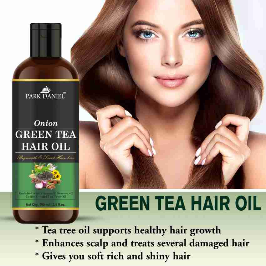 PARK DANIEL Premium Onion Green Tea Hair Oil Enriched With Vitamin E -For Hair  Fall Control Combo Pack 3 Bottle of 100 ml(300 ml) Hair Oil - Price in  India, Buy PARK