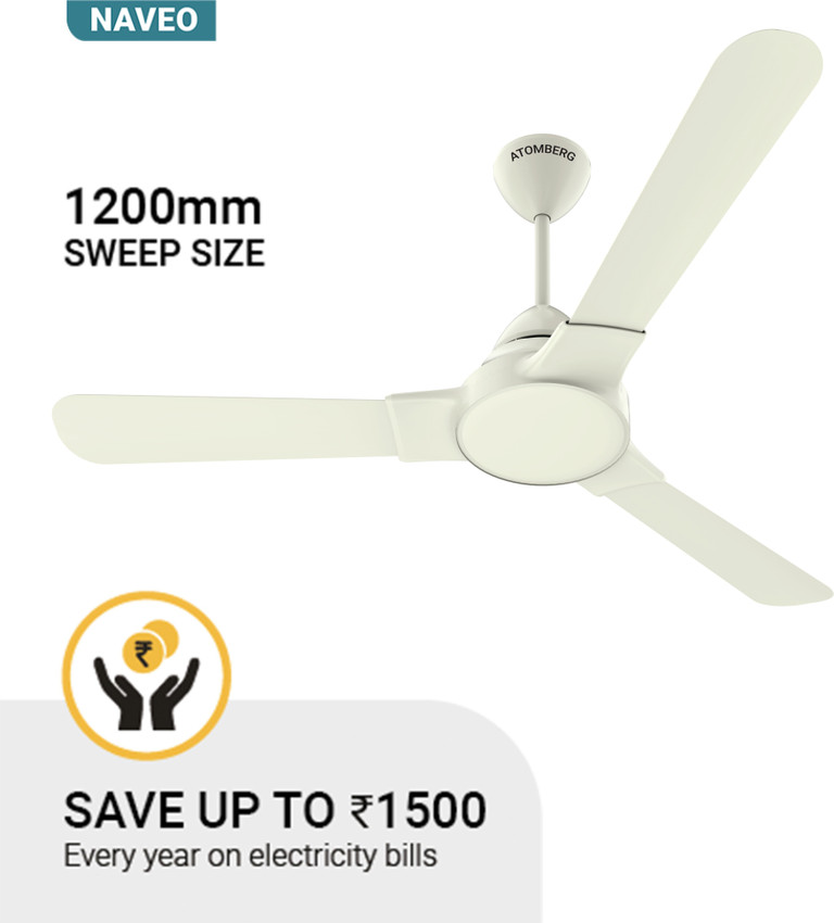 Atomberg Naveo 1200 mm 3 Blade Ceiling 