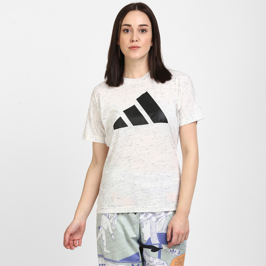 Buy ADIDAS Printed Women Round Neck 