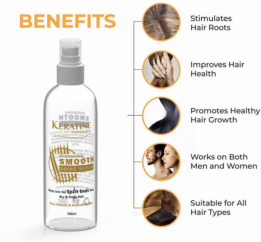KERATINE PROFESSIONAL Professional Smooth Shine Serum – Keratin Nourishing Hair Treatment for Dry, Damaged, Frizzy Hair, Frizz Control | Infused with Keratin, Vitamin E - Coz Love is in the Hair, 100 KERATINE PROFESSIONAL Professional Smooth Shine Serum – Keratin Nourishing Hair Treatment for Dry, Damaged, Frizzy Hair, Frizz Control | Infused with Keratin, Vitamin E - Coz Love is in the Hair, 100